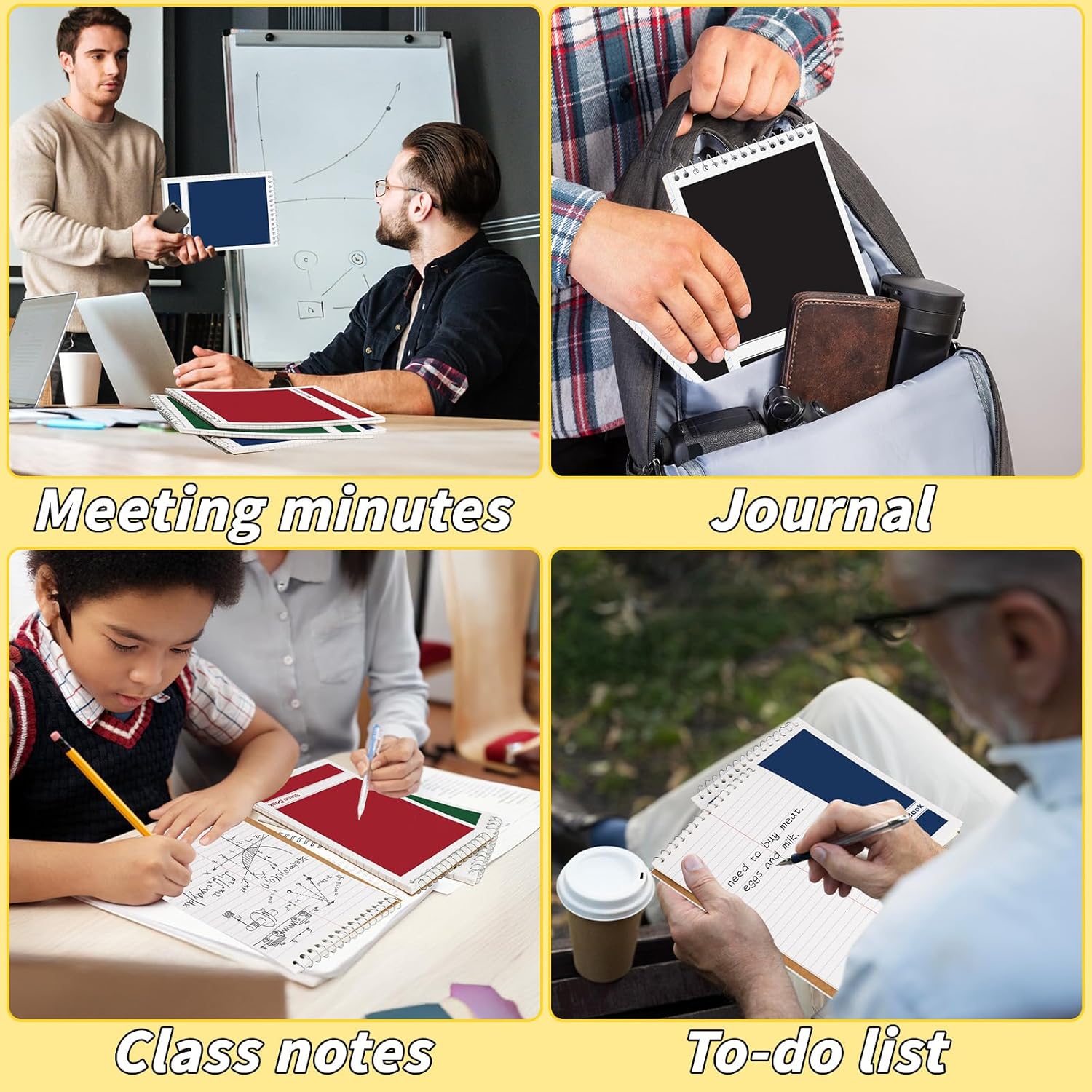 16 Pack Steno Pads 6 x 9 in Spiral Top Notebook Bulk 4 Assorted Color Note Pad 60 Sheets Gregg Rule Writing Paper Steno Notebooks for Students Teachers Men Women Professionals Office School Recording