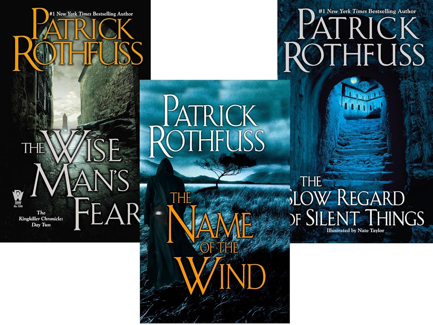 The Kingkiller Chronicle Series 3 Books Collection Set by Patrick Rothfuss (The Name of the Wind