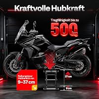 VIVOHOME Motoros Emelő Olló Szerkezet 500 kg Teherbírás Motorkerékpár ATV 2