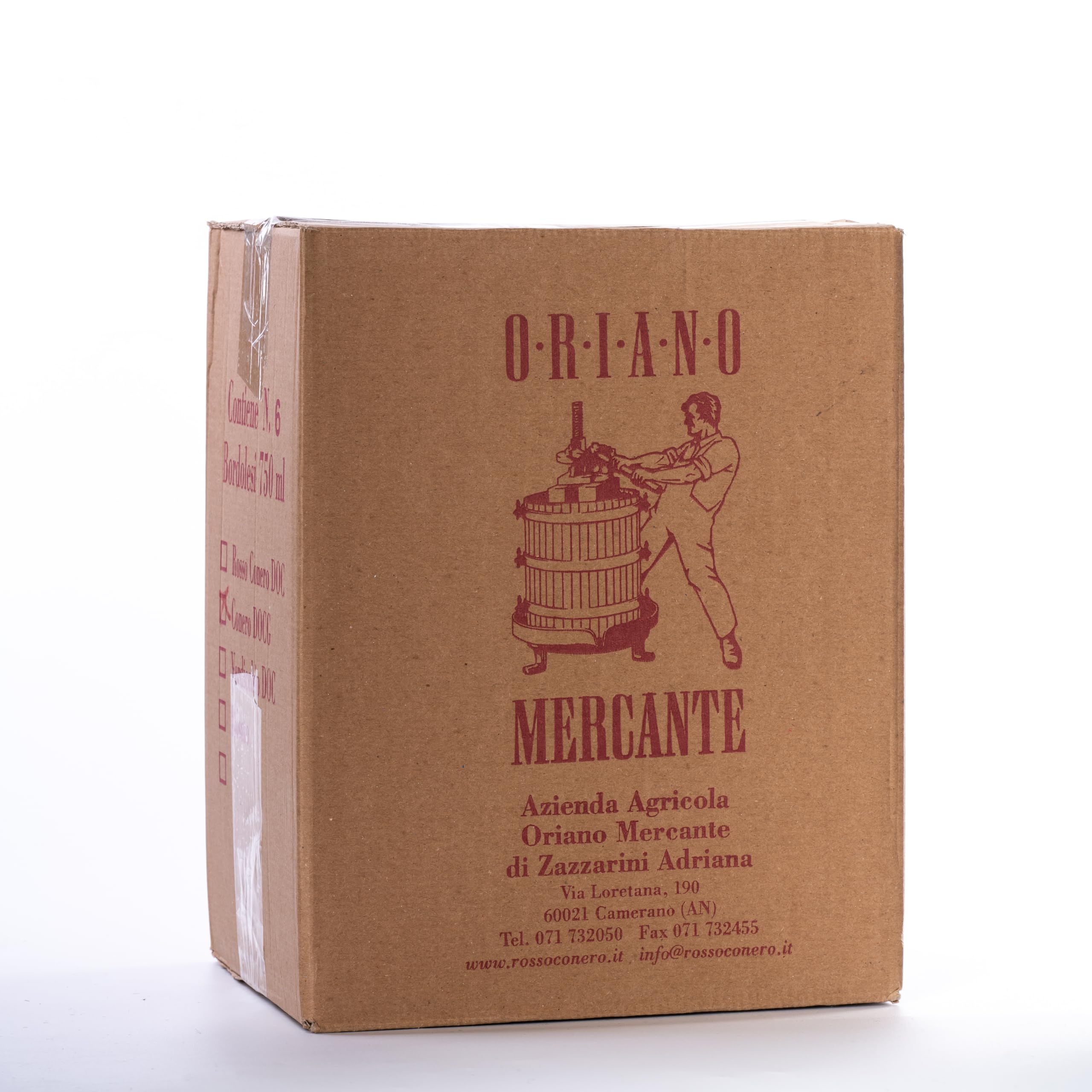 Vino Rosso Conero Biologico DOC - Finestre Rosse- confezione da 6 bottiglie Vino Biologico Certificato, Cantina Mercante