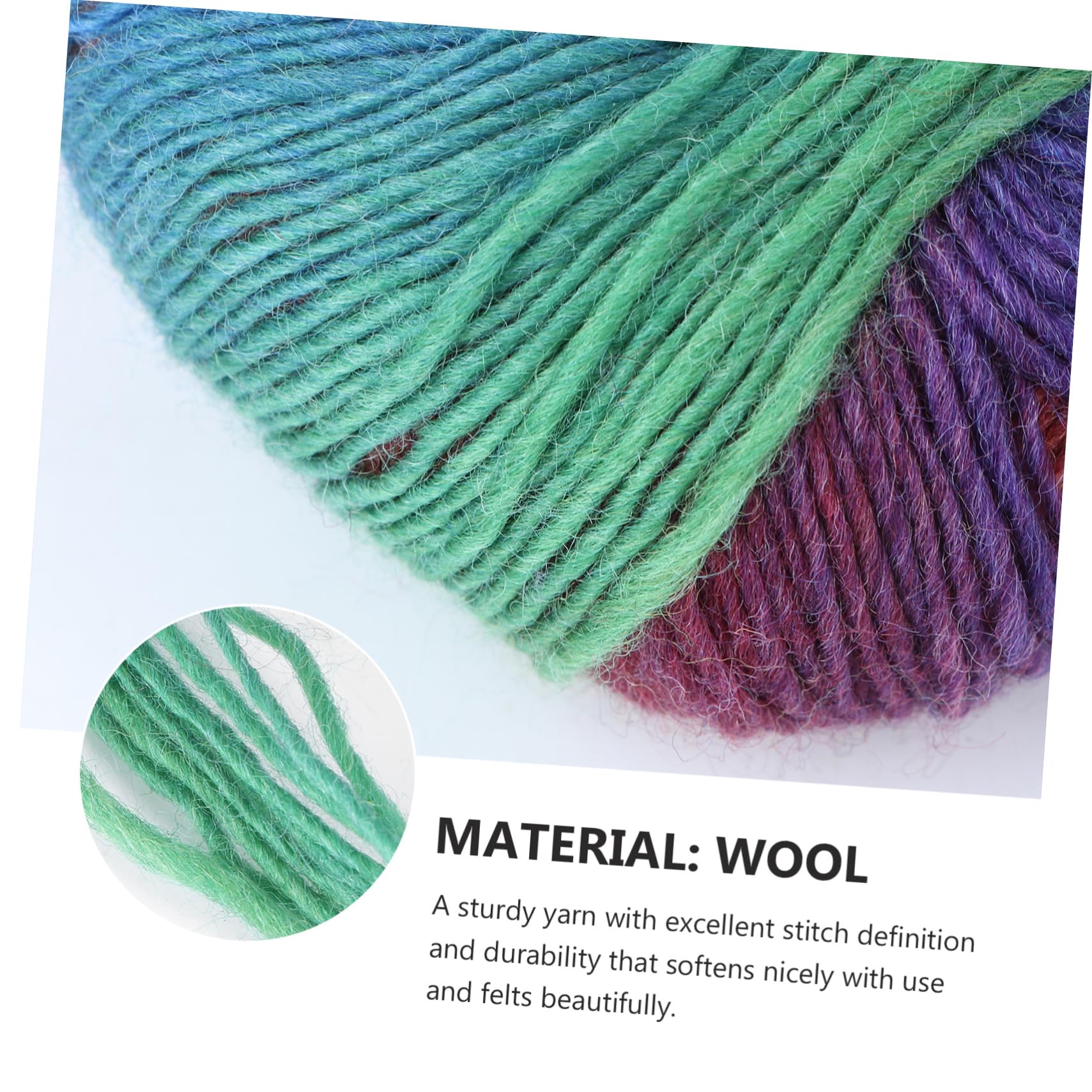 STOBOK 6rollen Bunte Wolle Farbverlauf Wolle Strickgarn Für Handarbeiten Geeignet Für Stricken Von Mützen Kleidung Socken Und Weiteren Kreativen Projekten Für Zuhause Und Bastelbedarf