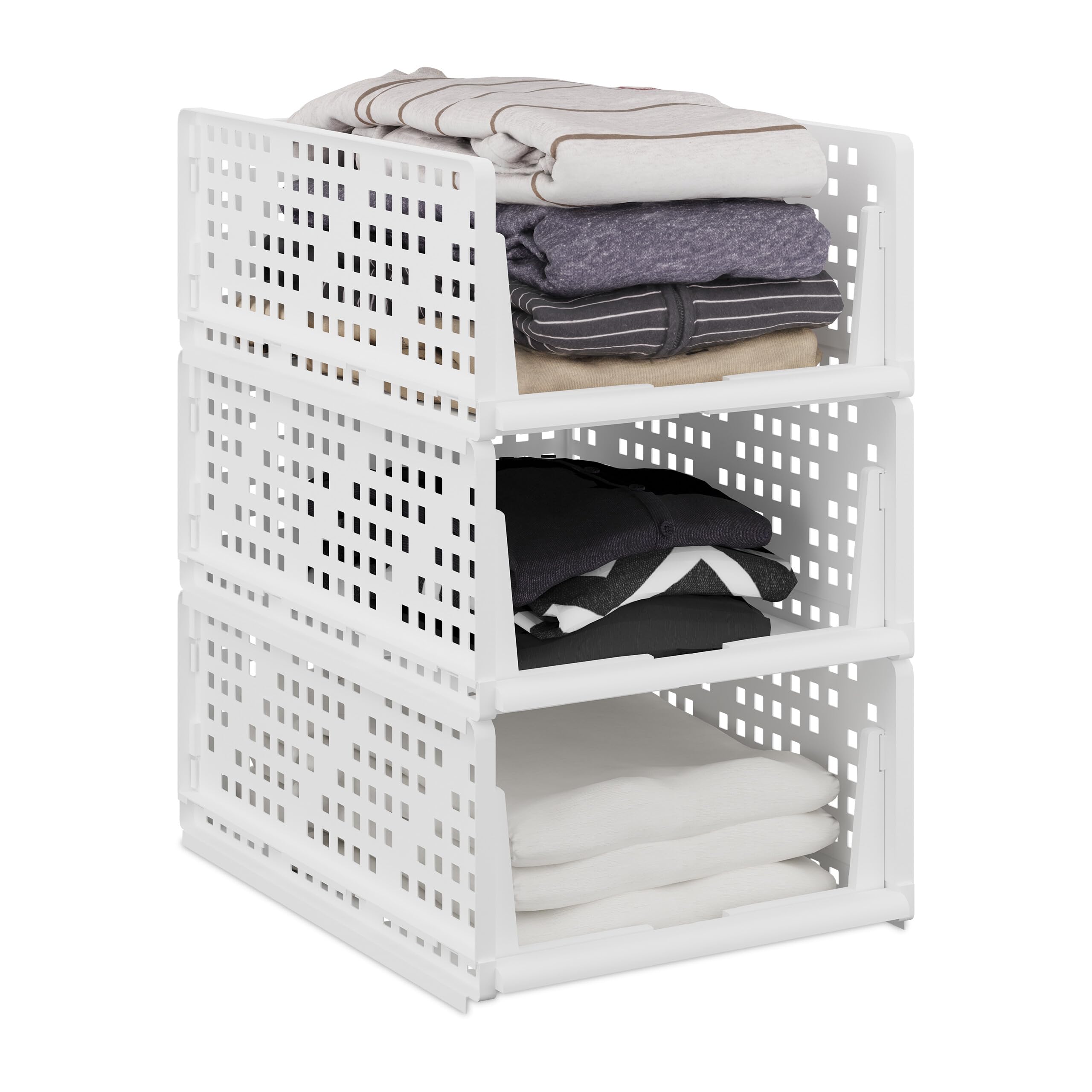 Relaxdays Schrank Organizer 3er Set | Schrank Organizer