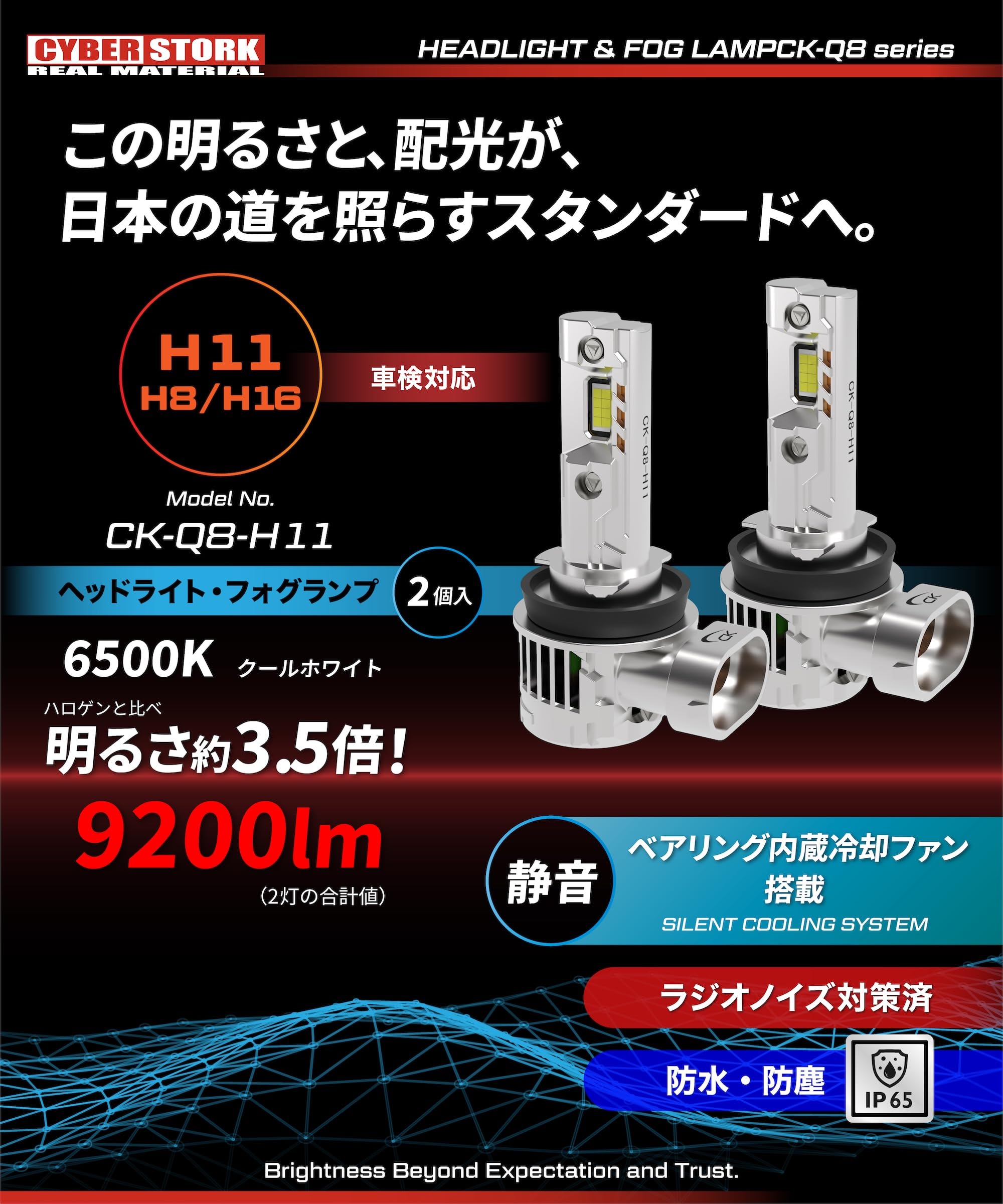 Amazon | CYBERSTORK サイバーストーク 日本メーカー H8 H11 H16 LED