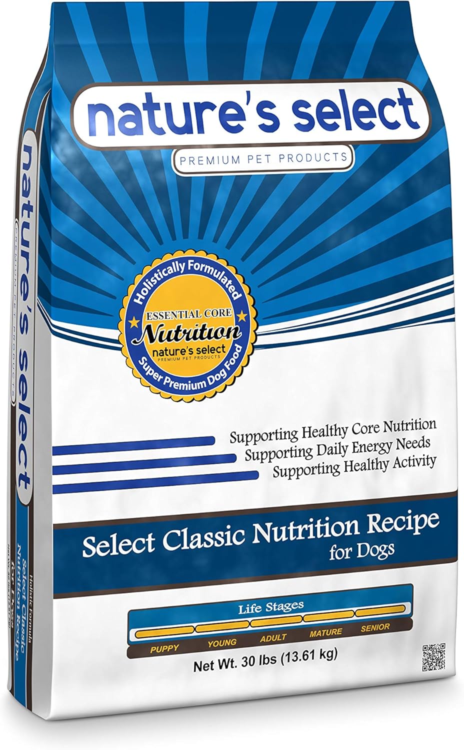Nature's Select Classic Recipe - Chicken & Rice, All Stages Dry Dog Food (5 LBs)
