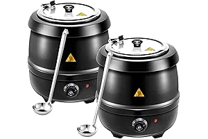 Suclain 2 Pcs Electric Soup Warmer with Ladles