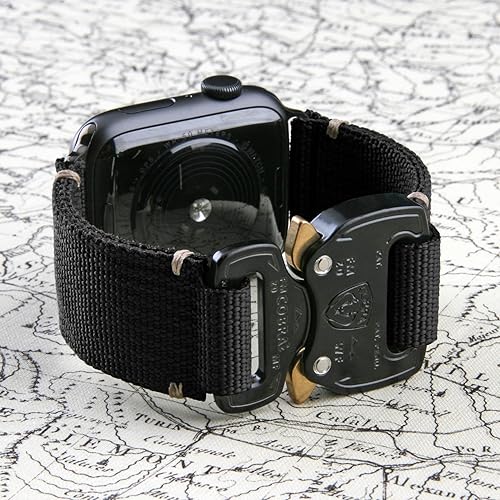 Miniatura 2 de KORDIZ Maverick - Correa de nailon para Apple Watch  fabricada en Estados Unidos  Correa deportiva resistente compatible con Apple Watch Ultra y