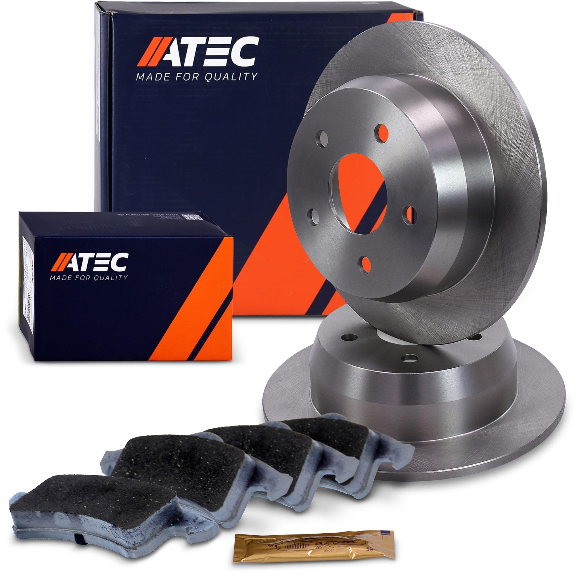 ATEC Germany Juego de frenos eje trasero incl. discos de freno Ø 305 mm