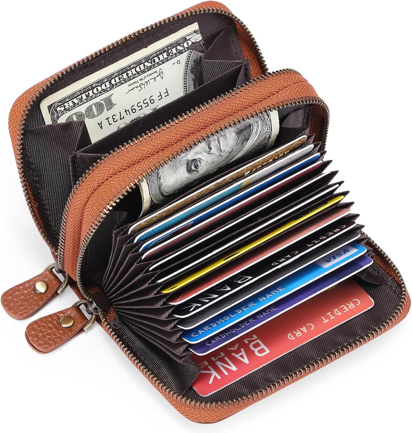 Small Genuine Leather Wallet for Women,RFID BLOCKINg Credit Card Holder
