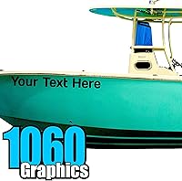 Vista 20 de Calcomanías de letras y números de barco personalizados (dos calcomanías) de vinilo marino