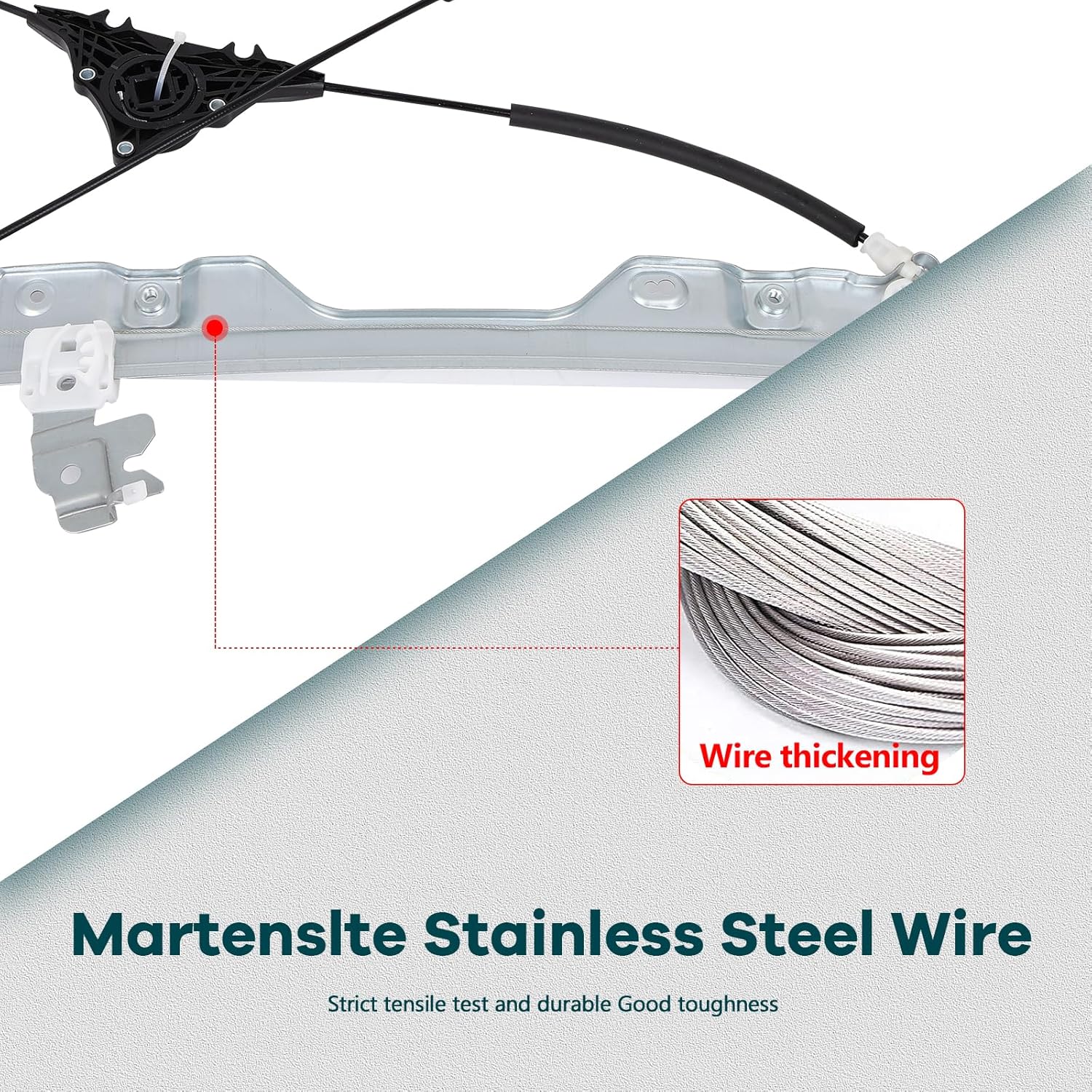 FINDAUTO Power Window Regulator Front Driver Side fit for 2009 2010 2011 2012 for Infiniti FX35,2013 for Infiniti FX37,2009-2013 for Infiniti FX50 Without Motor,OE 80721-1CA0A,80721-1CA0B