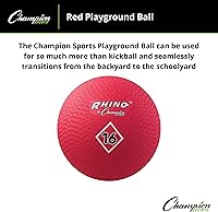 Vista 2 de Champion Sports Playground Ball – Durable High-Bounce Ball, Sizes 5", 6", 7", 10", 13" & 16" for Gym, Recess & Play