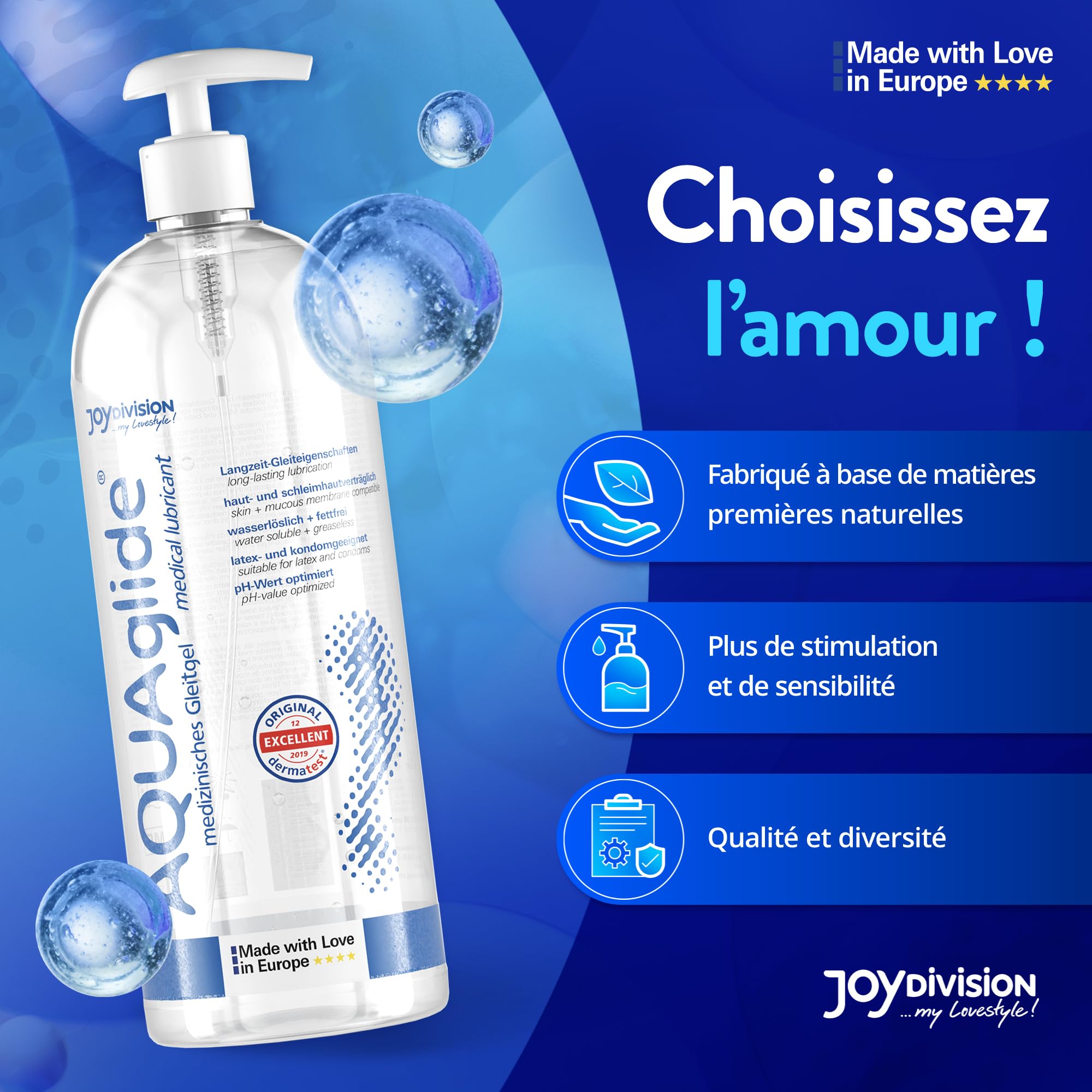 JOYDIVISION- 6170400000- Lubrifiant AQUAglide 1 l