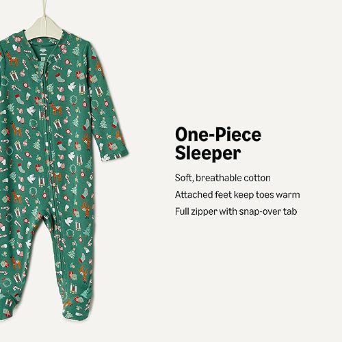 Miniatura 2 de Tienda Essentials x Sofia Grainge - Body unisex con pies de algodón para dormir y jugar, paquete de 2