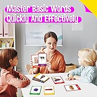 Vista 5 de 60 tarjetas flash en inglés y español, tarjetas de sustantivos de doble cara, palabras bilingües de visión – animales, colores, alimentos