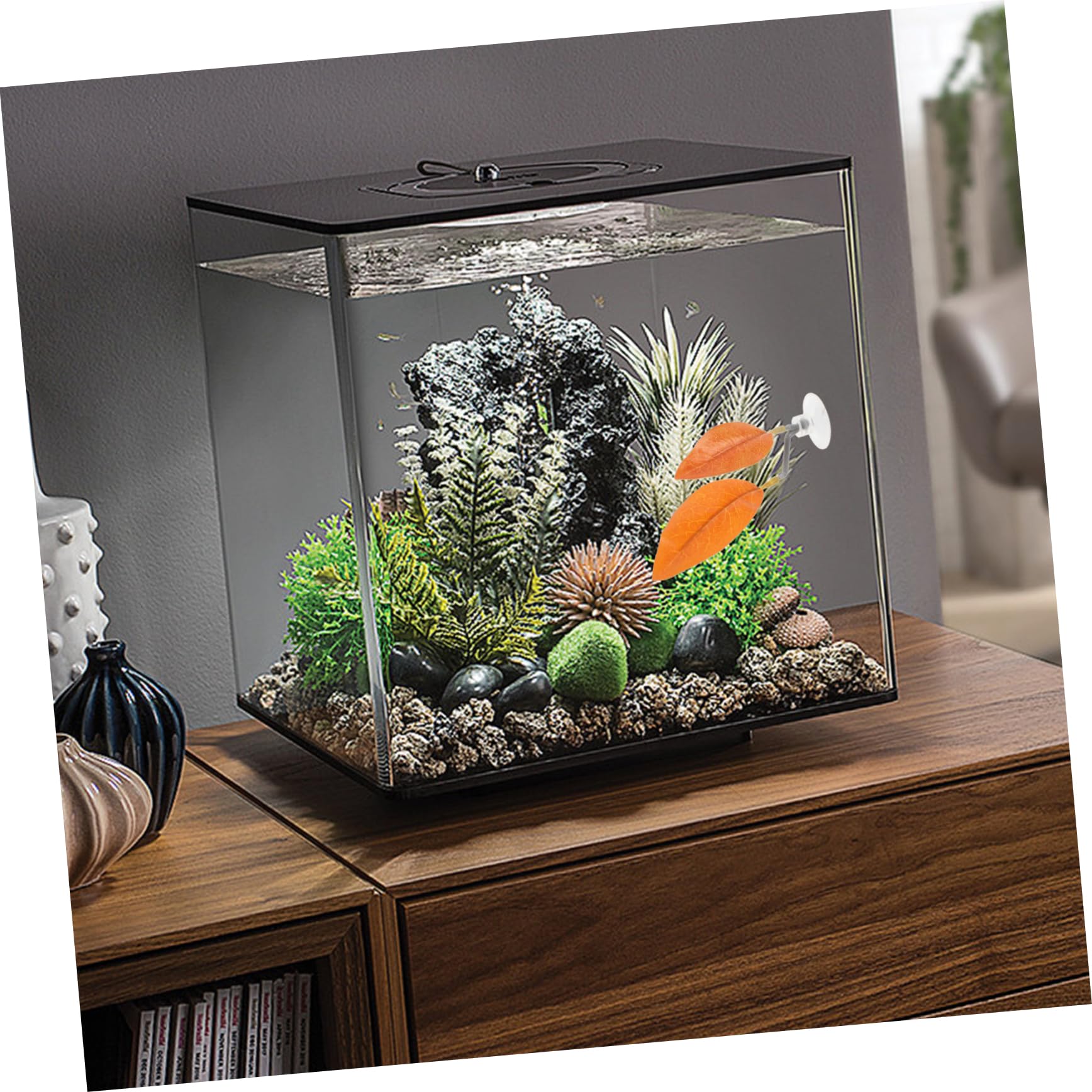 Amazon.co.jp: ベタ休息葉 魚の隠れ場所 ベタ魚休憩所 人工観葉植物