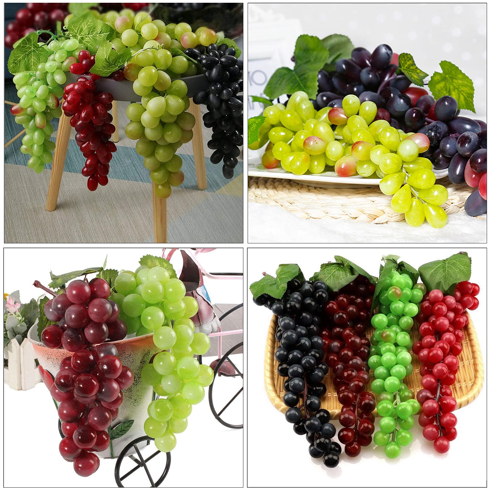 D COR DE RAISIN Artificiel R Aliste Plante De Faux Fruits Parfaite Pour
