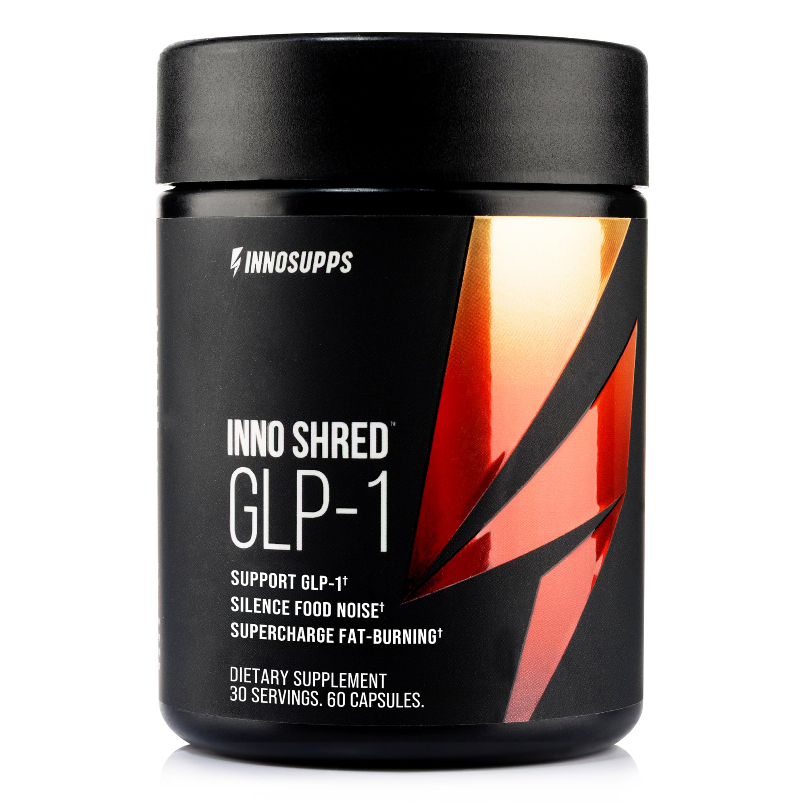 InnoSupps Inno Shred GLP-1 - Thermogenic Support + Appetite Support + Energy* - Berberine + Chromium - 60 Capsules. 30 Servings.