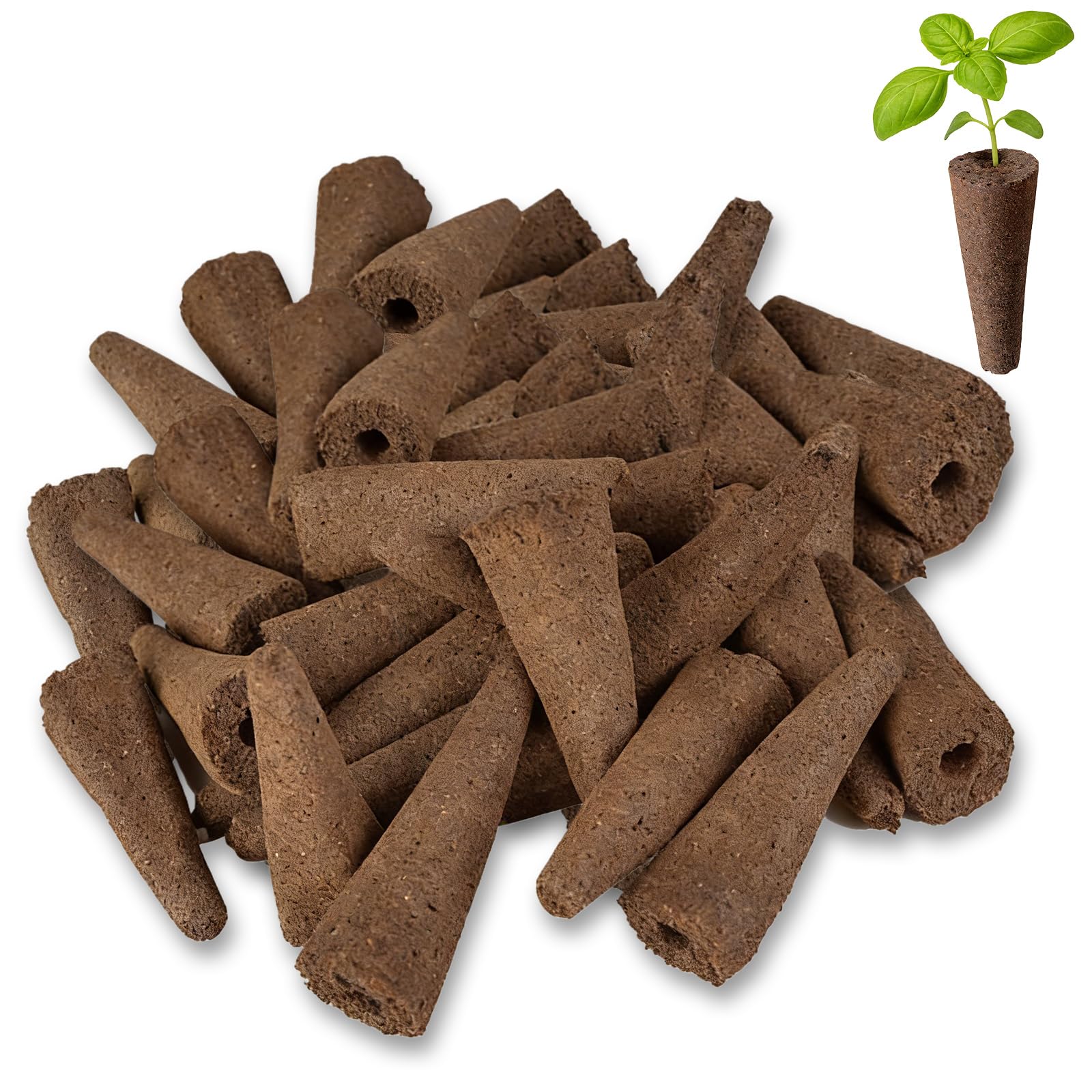 PORFOYO 100 spugne per crescita, spugne coltivate di ricambio, spugne per la crescita delle radici, spugne idroponiche, kit per la coltivazione idroponica