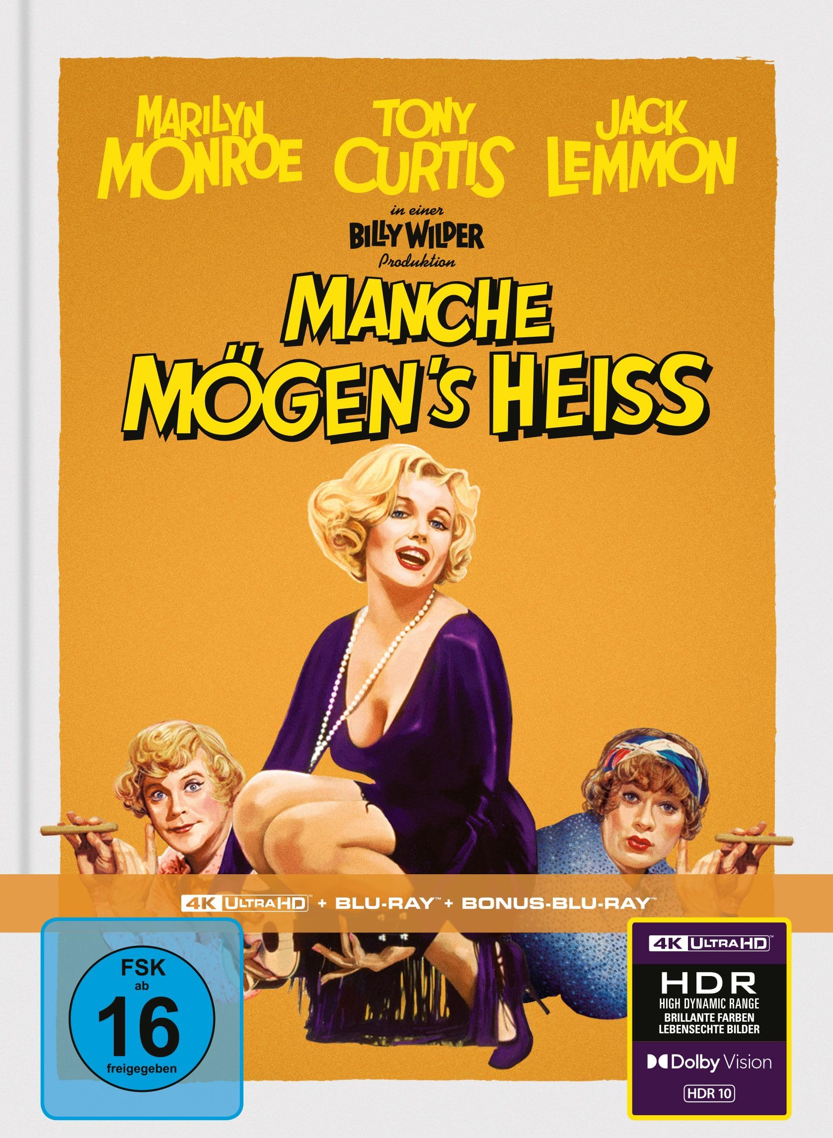 Manche mögen's heiß - Limitiertes Mediabook (4K Ultra HD + Blu-ray + Bonus-Blu-ray)