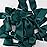 7Rainbows 30pcs Boutique 2.5 Dark Green Satin Ribbon Twist Tie Bows for Tying Up Packages Gift Wrapping