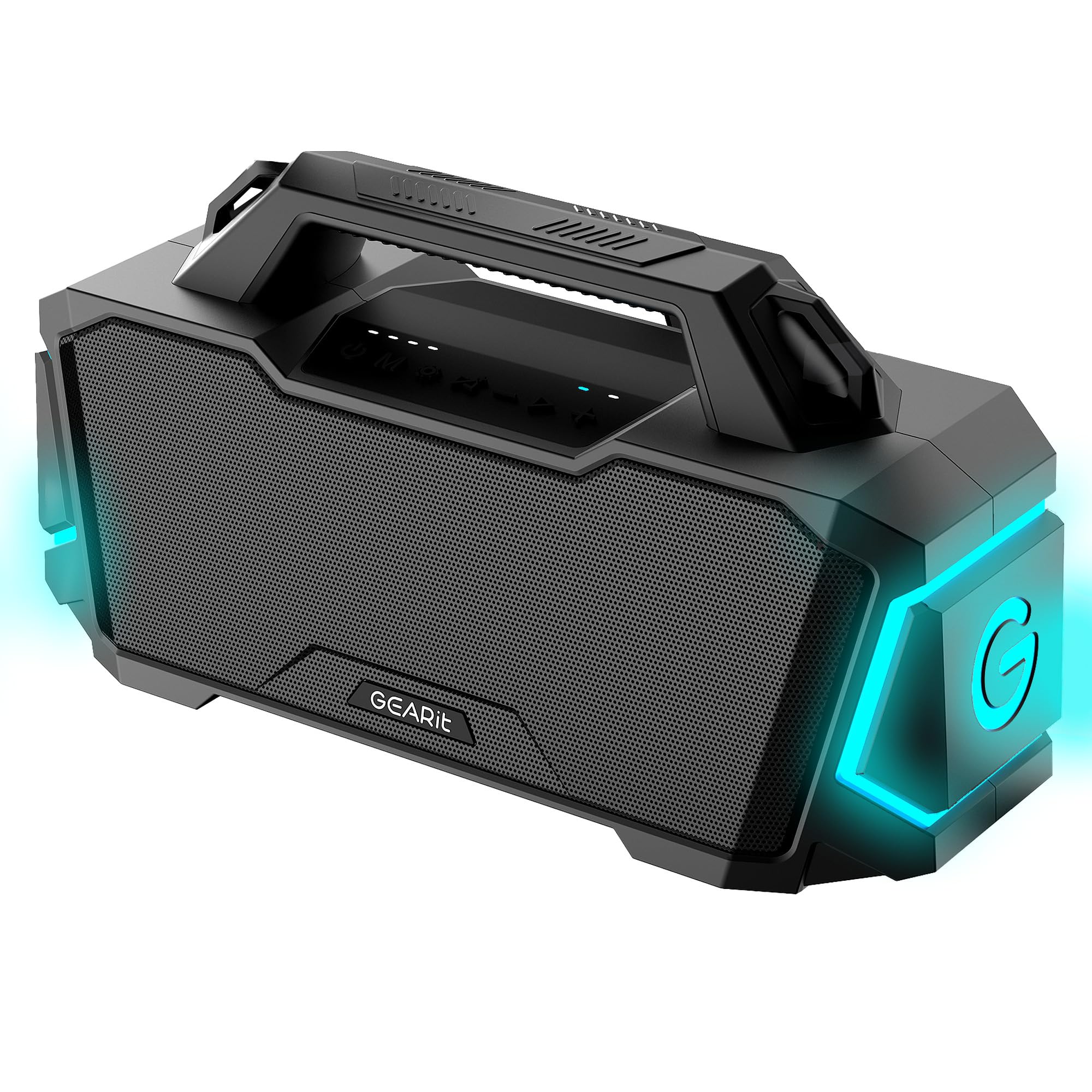 GEARit Portable Bluetooth Speaker Wireless w/ 120W Loud Audio Output - IPX6 Water-Resistant Speakers - 5.3 Bluetooth, AUX, TWS, MicroSD, EQ and Power Bank - Perfect for Gift/Home/Outdoor/Party