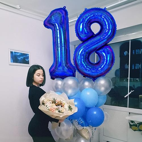 Miniatura 5 de Globo azul oscuro número 8 de 40 pulgadas