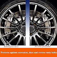 Vista 4 de 20 tapas de tuerca de llanta de 0.67 pulgadas + herramienta de extracción de repuesto para Audi Lug Nut Cap MKV GTI VW Saab Beetle 321601173A