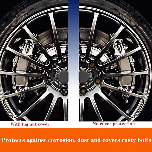 Miniatura 4 de Dkvudho 20 tapas de tuerca de llanta de 0.67 pulgadas + herramienta de extracción de repuesto para Audi Lug Nut Cap MKV GTI VW Saab Beetle