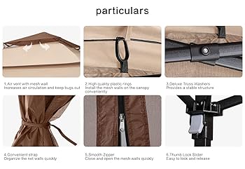 Amazon.com : COOSHADE 11x11 Pop Up Gazebo Tent Outdoor