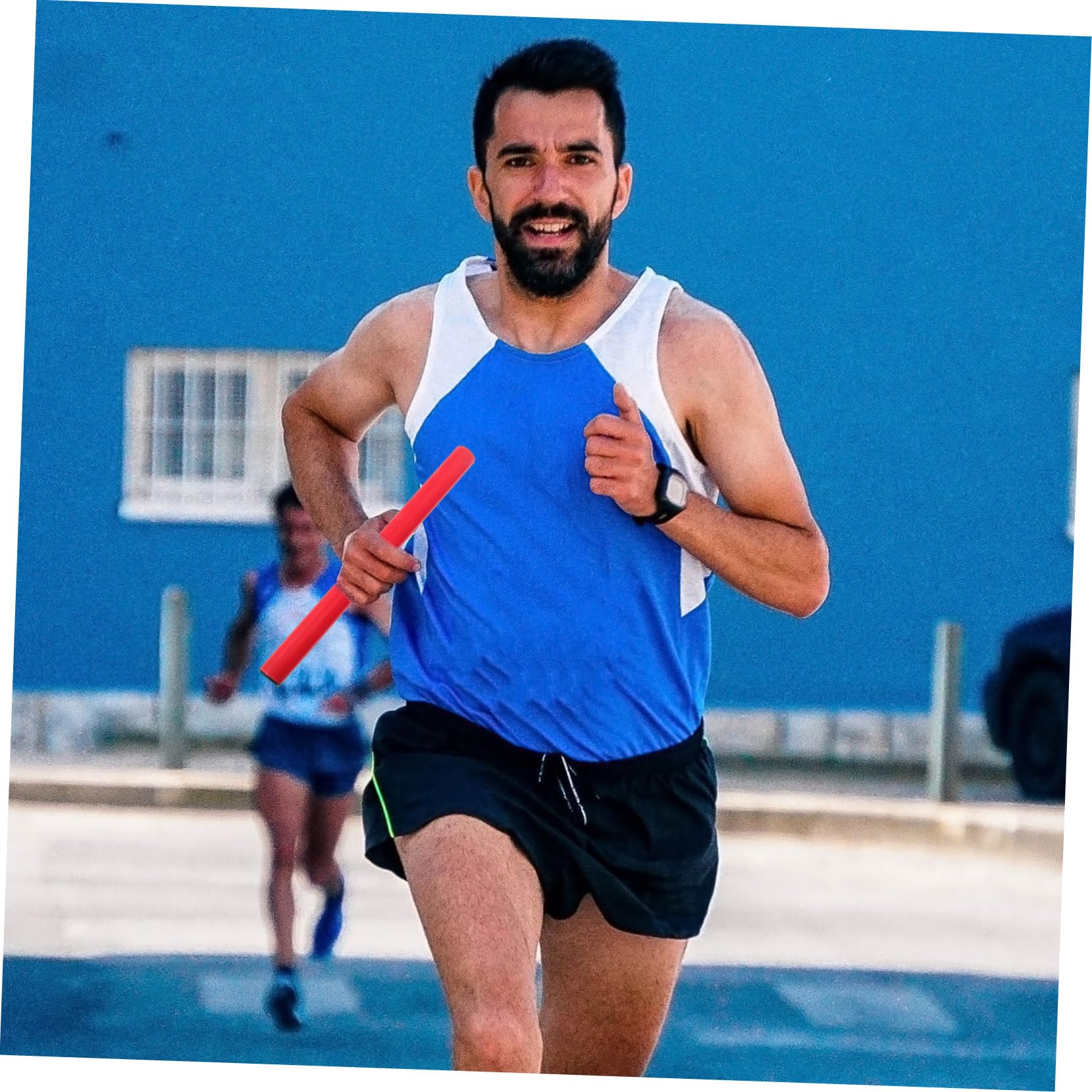 WOONEKY Bastoni per Staffetta di Atletica Leggera 4 Pezzi in Plastica 2,8 Cm Testimone Staffetta Colorato per Gare e Competizioni per Ragazzo Ragazza e Adulti Colore Casuale