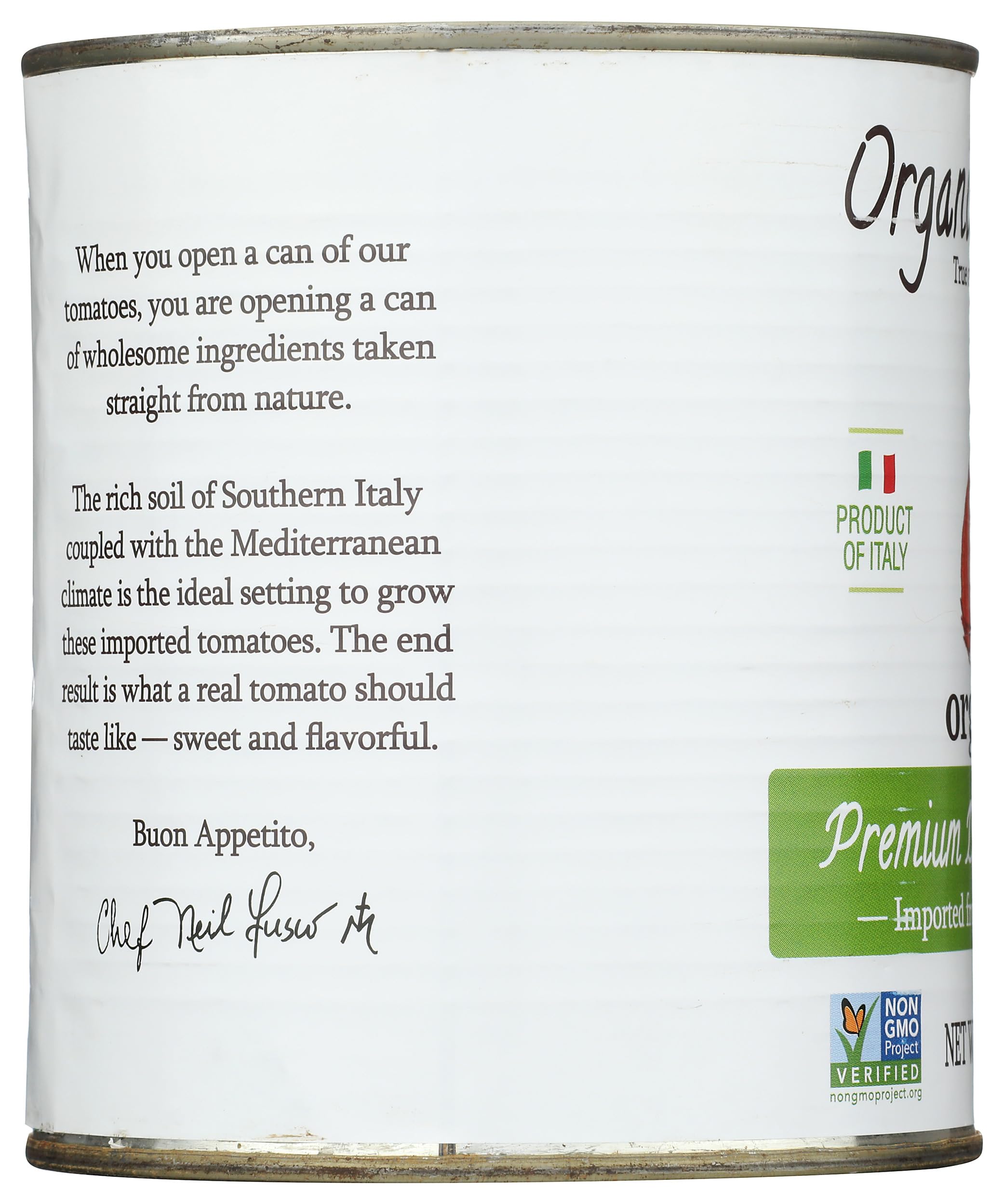 ORGANICO BELLO Organic Premium Chopped Tomatoes, 28 OZ