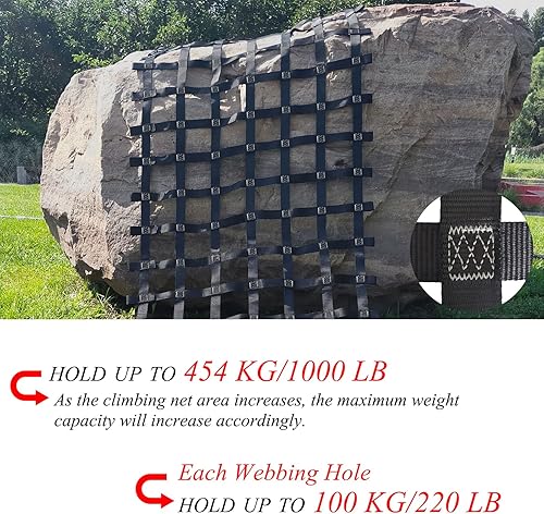 Miniatura 2 de Red de carga personalizada, red de carga, escalera de cuerda ninja, campo de obstáculos al aire libre, casa de árbol, gimnasios de selva, red de