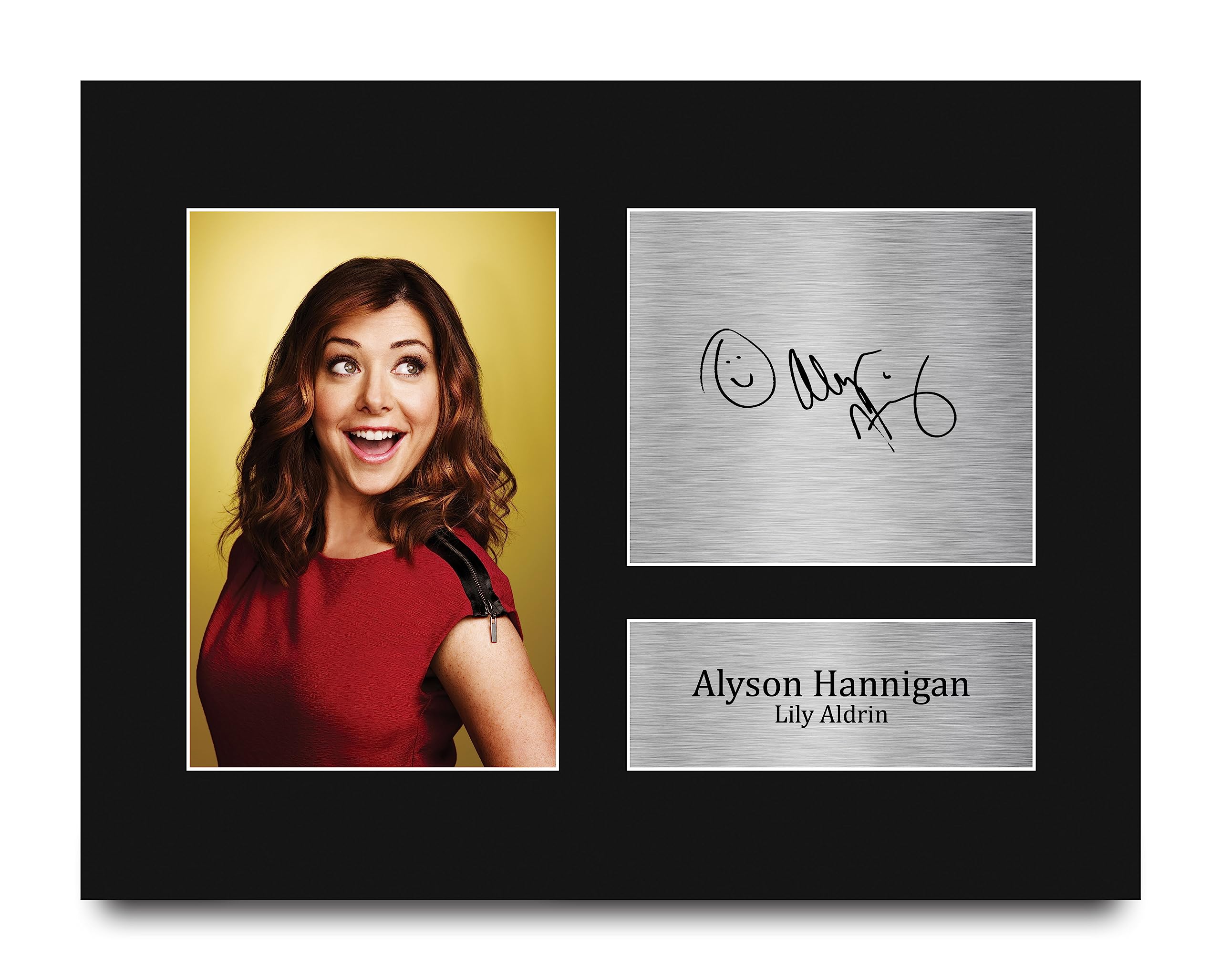 HWC Trading Alyson Hannigan How I Met Your Mother Gifts Printed Signed Autograph Picture for TV Show Fans - US Letter Size