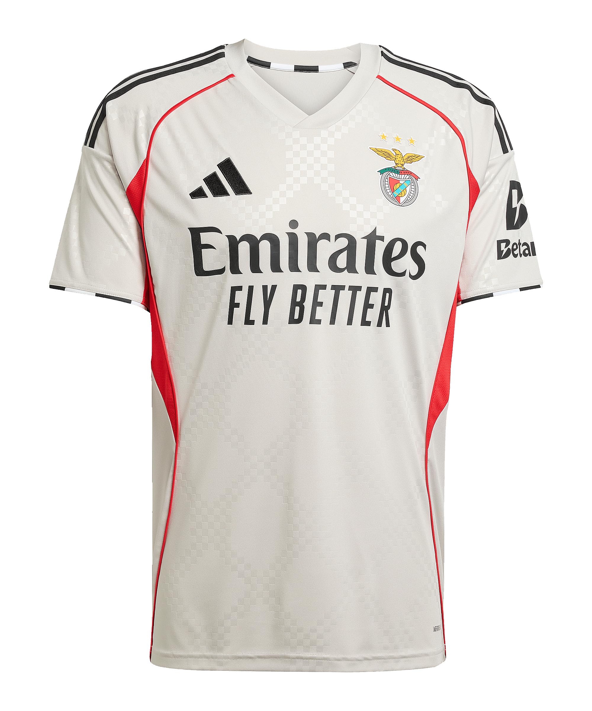 adidas Benfica 25/26 Away Jersey, Recycled Polyester, Beige