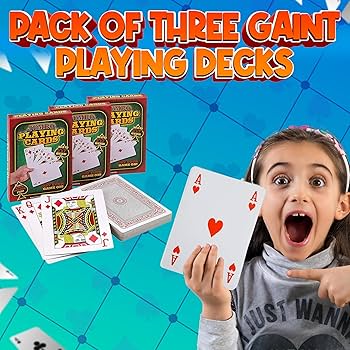 Bedwina Giant 5 x 7 Inch Playing Cards - (Pack of 3 Decks) Full
