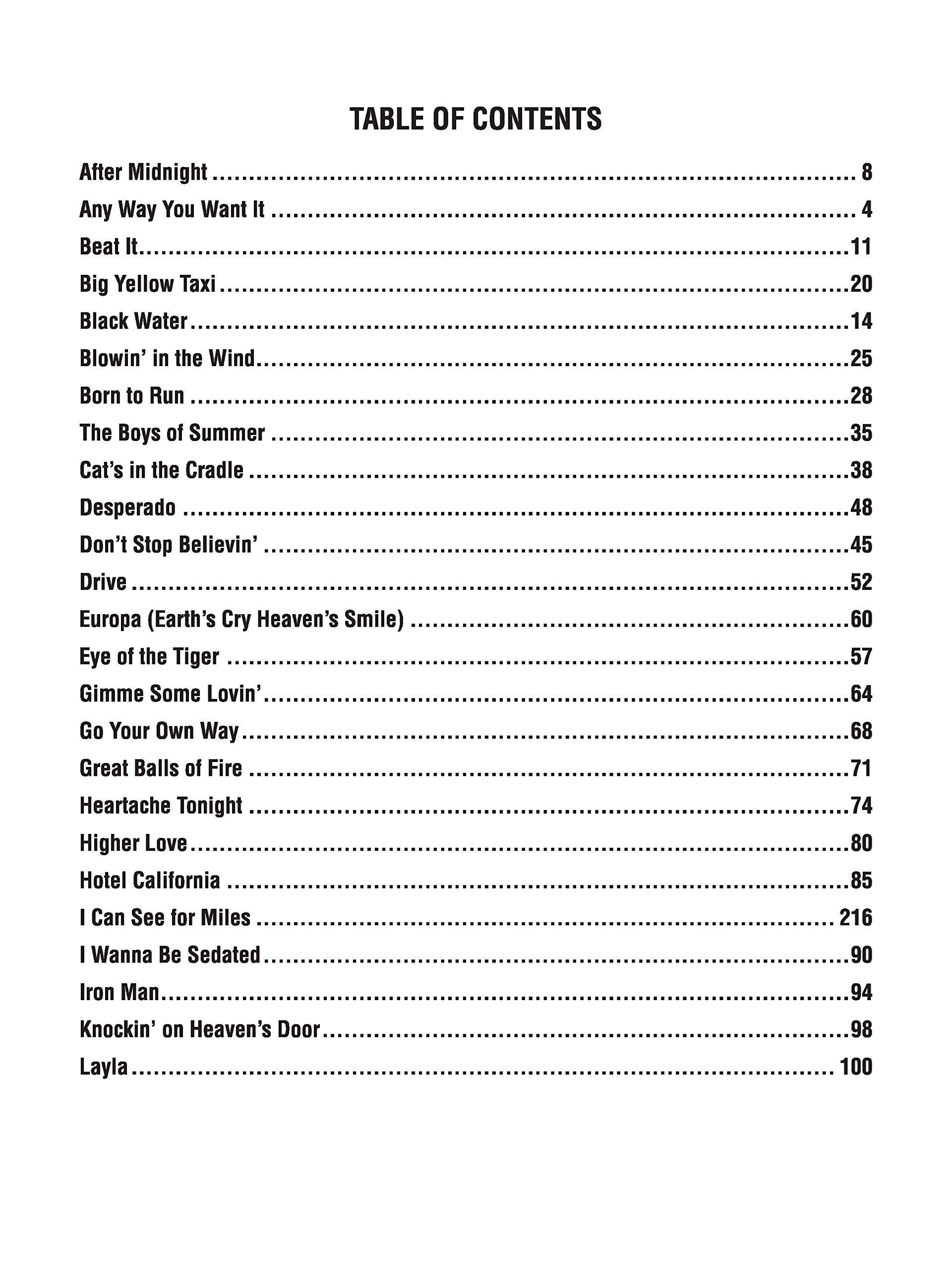 Top 50 Classic Rock Hits: Easy Piano