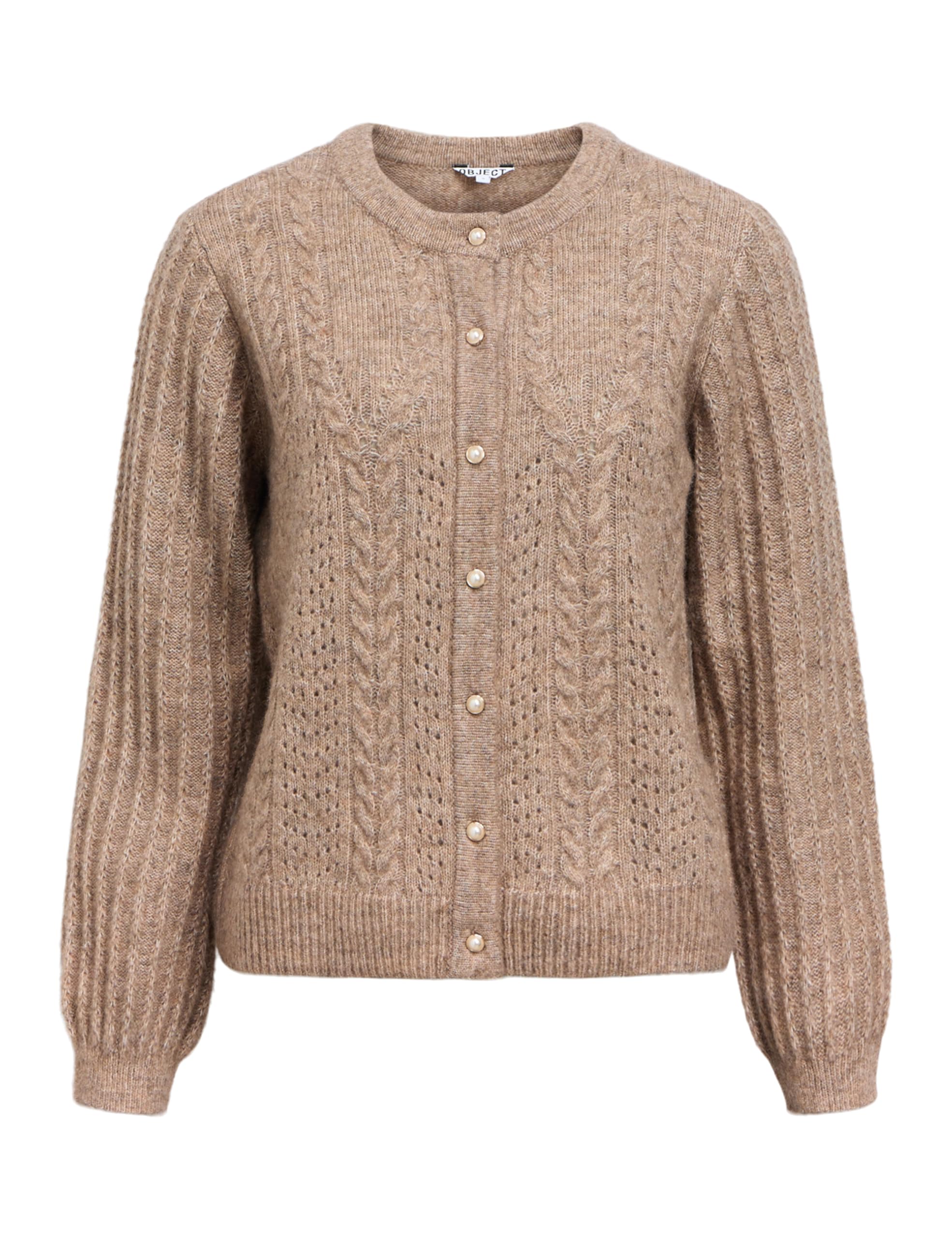 Object Female Strickjacke Zopfstrick