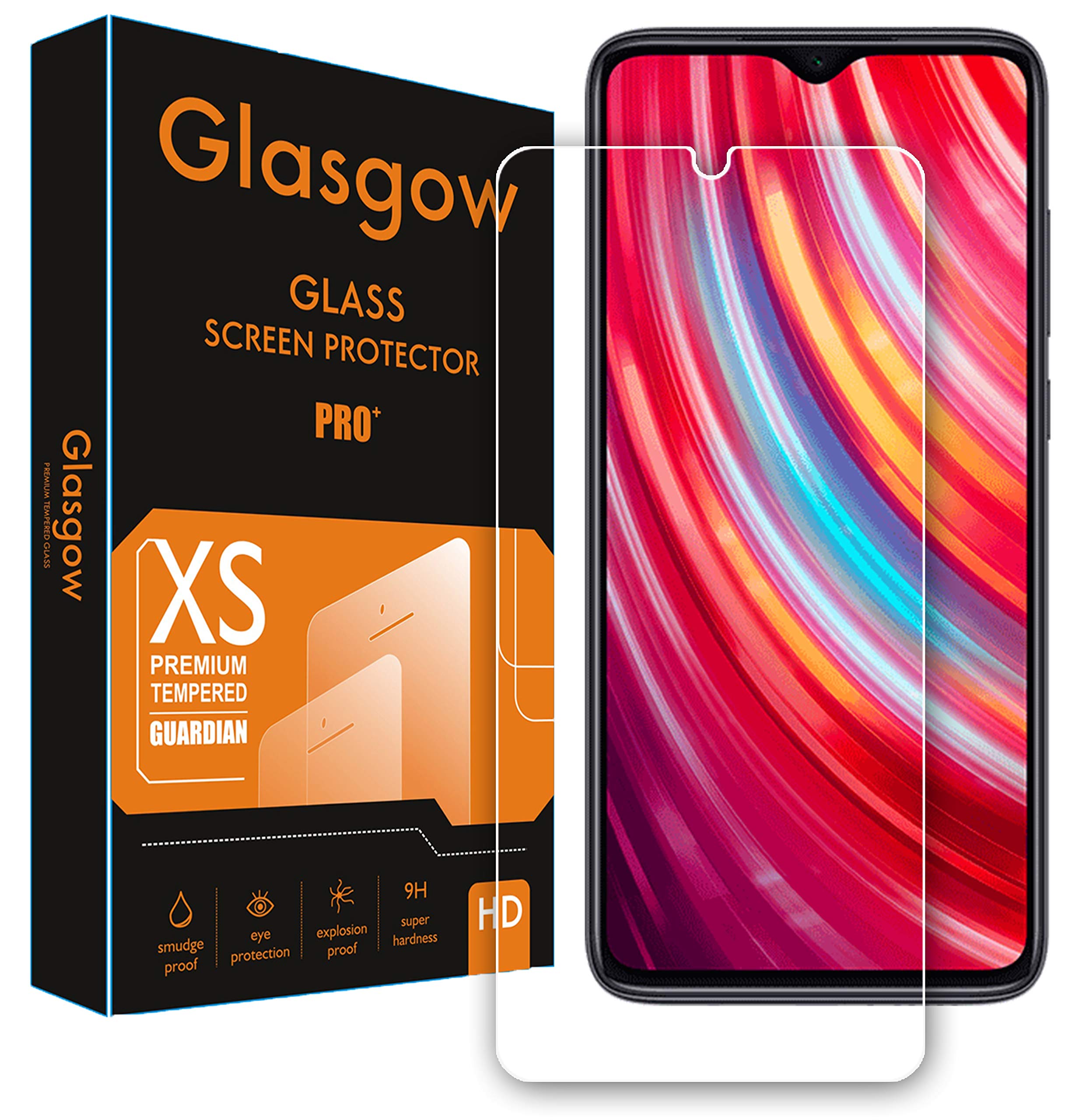 Glasgow |For Mi Redmi Note 8 Pro | Tempered Glass Screen Protector Guard | Bubble Free Installation | Gorilla (B07Y22PYSV) Amazon Price History, Amazon Price Tracker