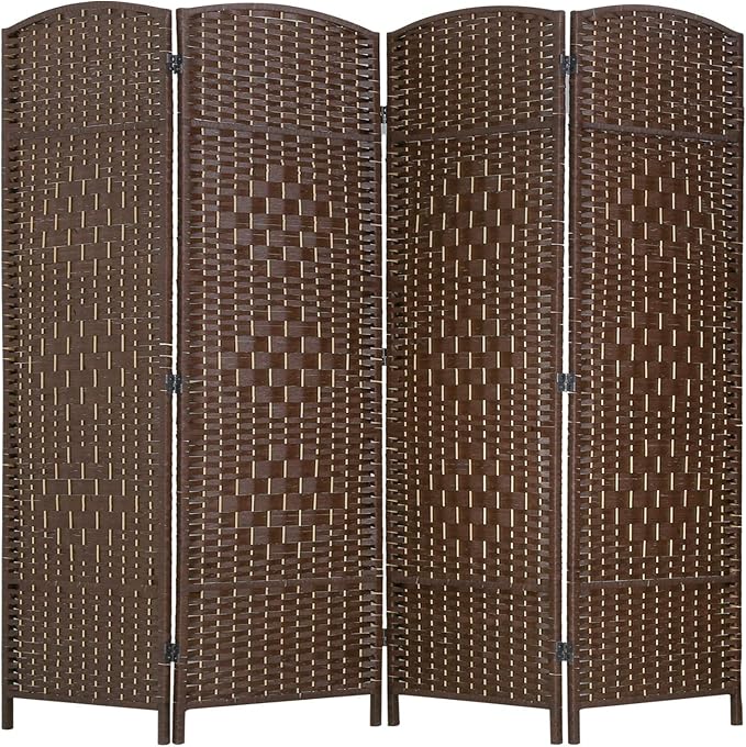 FDW Room Divider Folding Privacy Divider 6 Ft Indoor Wall Divider