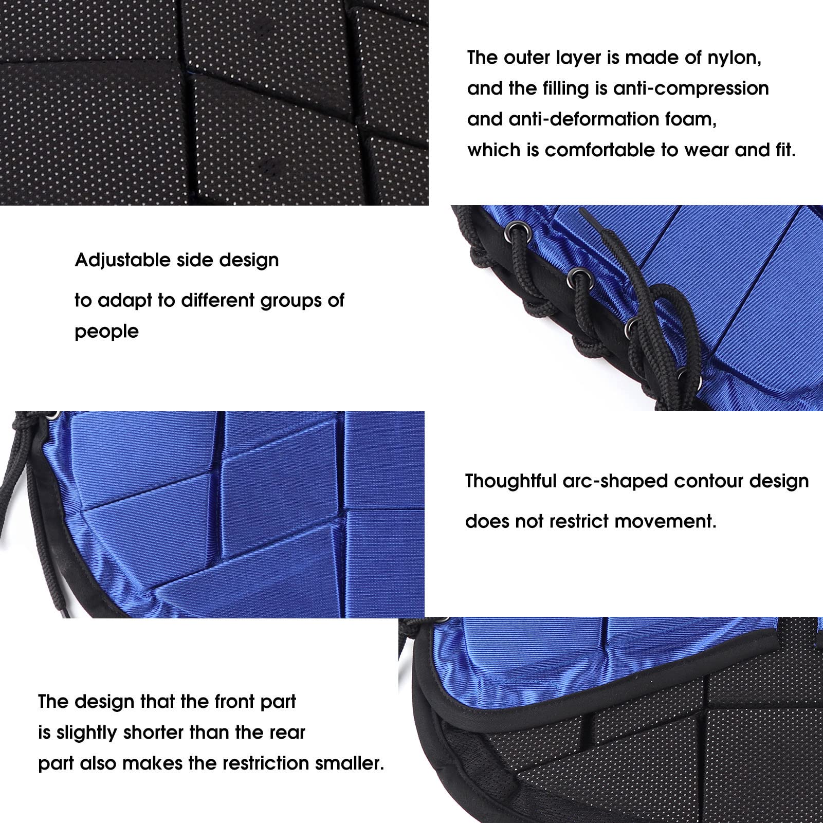 NutriEss Kids Equestrian Vest Foam Padded Safety Horse Riding Protective Gear Blue Comfortable Design for Children Horseback Riding Activities (CL)