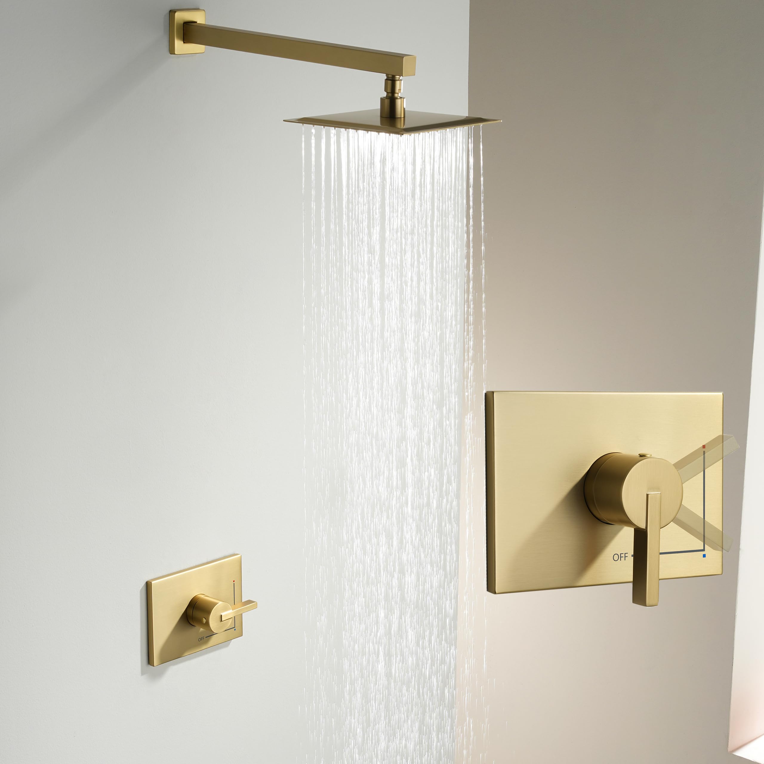 SOOOHOT Rain Shower Head Faucet Set - Premium Black -2