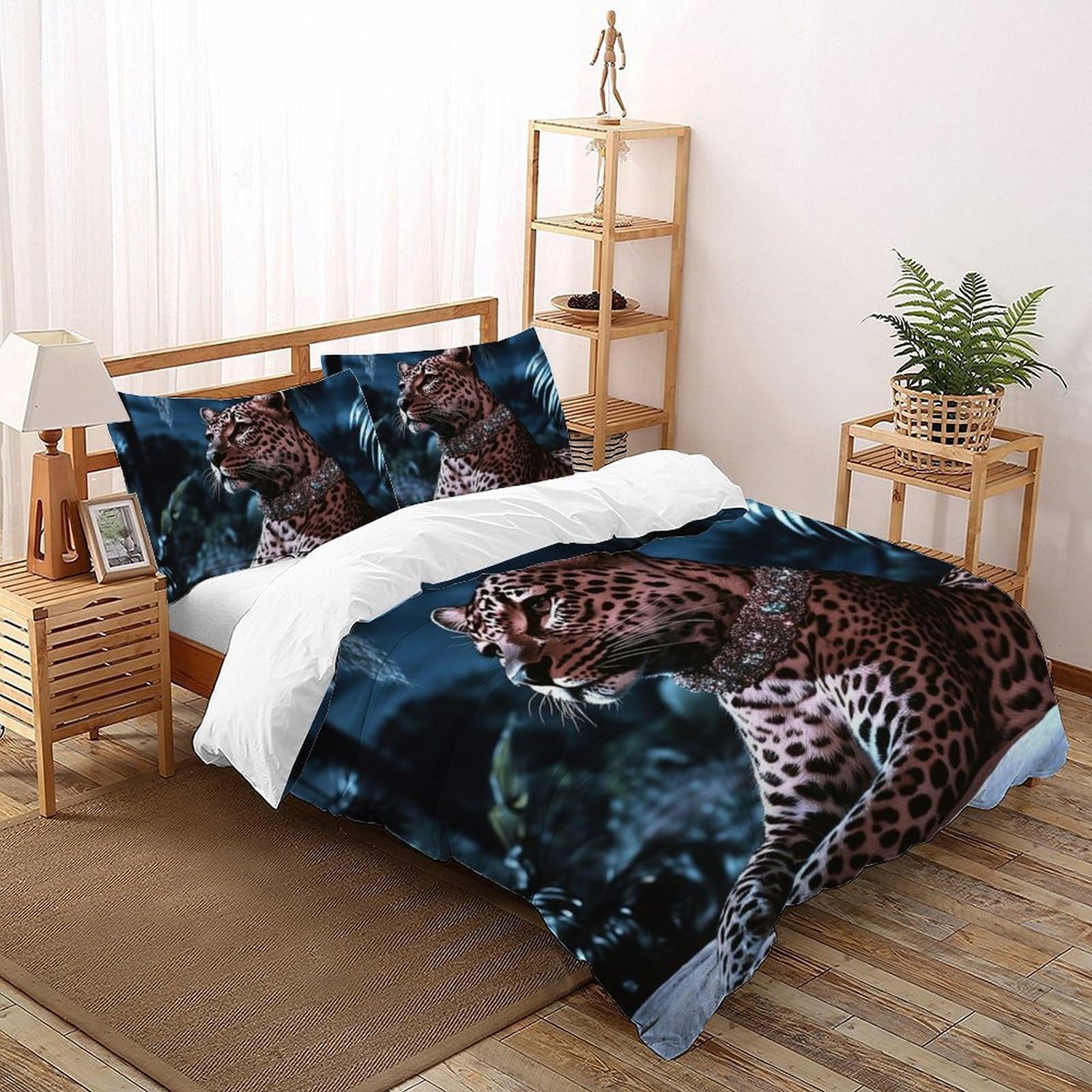 Housse de couette garçon 200x200cm 2 pièces motif 3D avec 2 taies