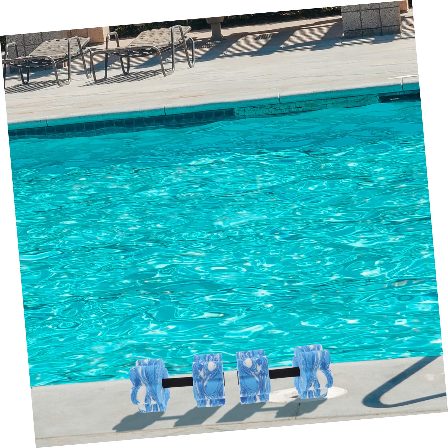 KOMBIUDA Manubri per Yoga Manubri Galleggianti in Acqua Pesi di Resistenza all'Acqua Bilancieri per Acqua per Esercizi in Piscina Bilancieri per Esercizi in Acqua Manubri con Pesi per