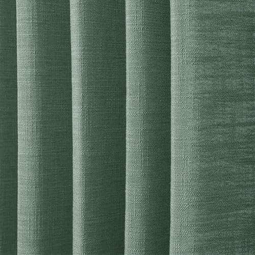 Miniatura 211 de Drapifytex Cortina plisada de lino sintético, cortina para oscurecer la habitación, 56 pulgadas de ancho x 96 pulgadas de largo, cortina de cobre 26