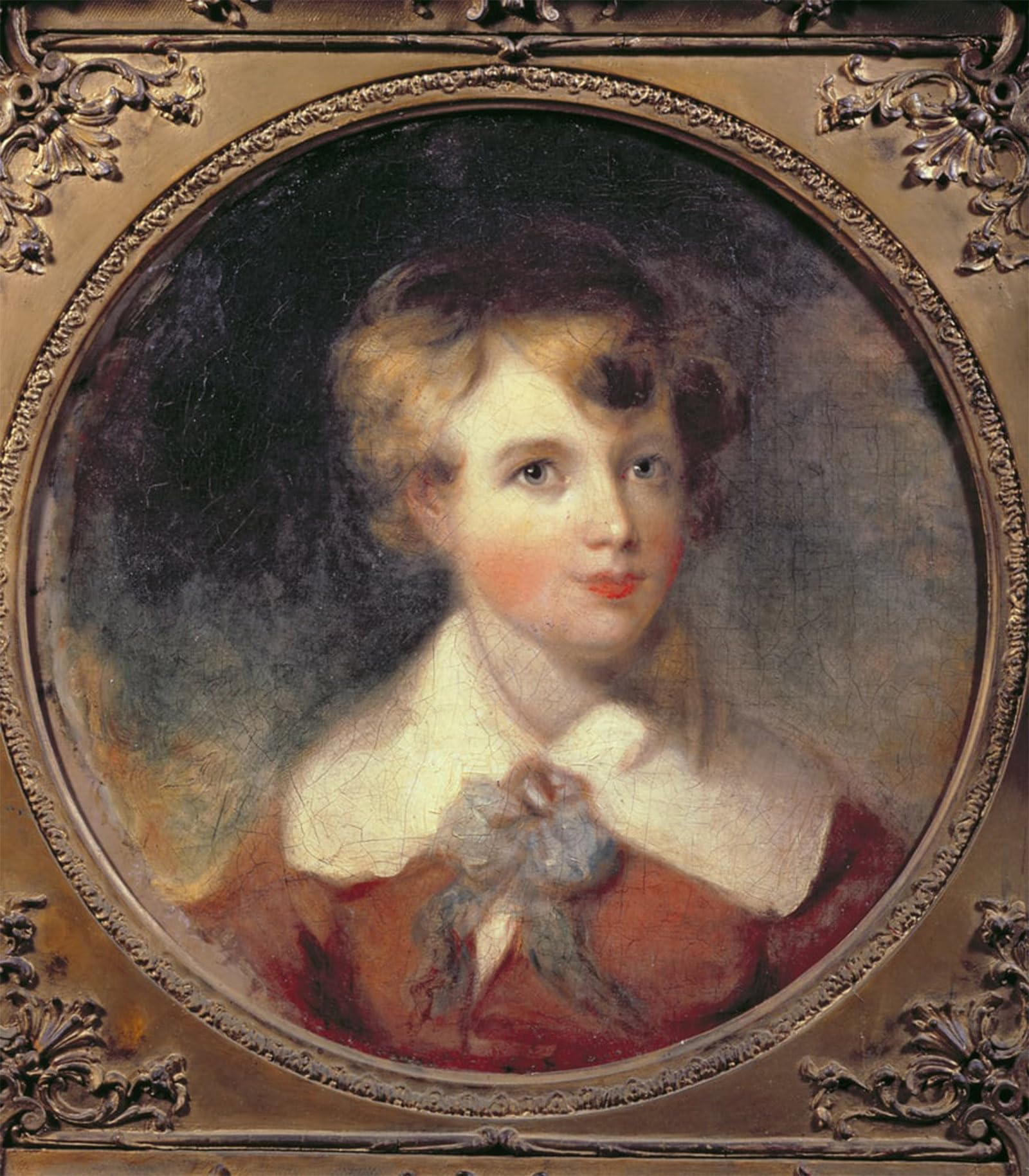ARTXLXXBN Famous Print Painting Colorful Art Print Portrait of a Young Boy by Margaret Sarah Carpenter Canvas Art Decorations for Home Decor 60x90cm