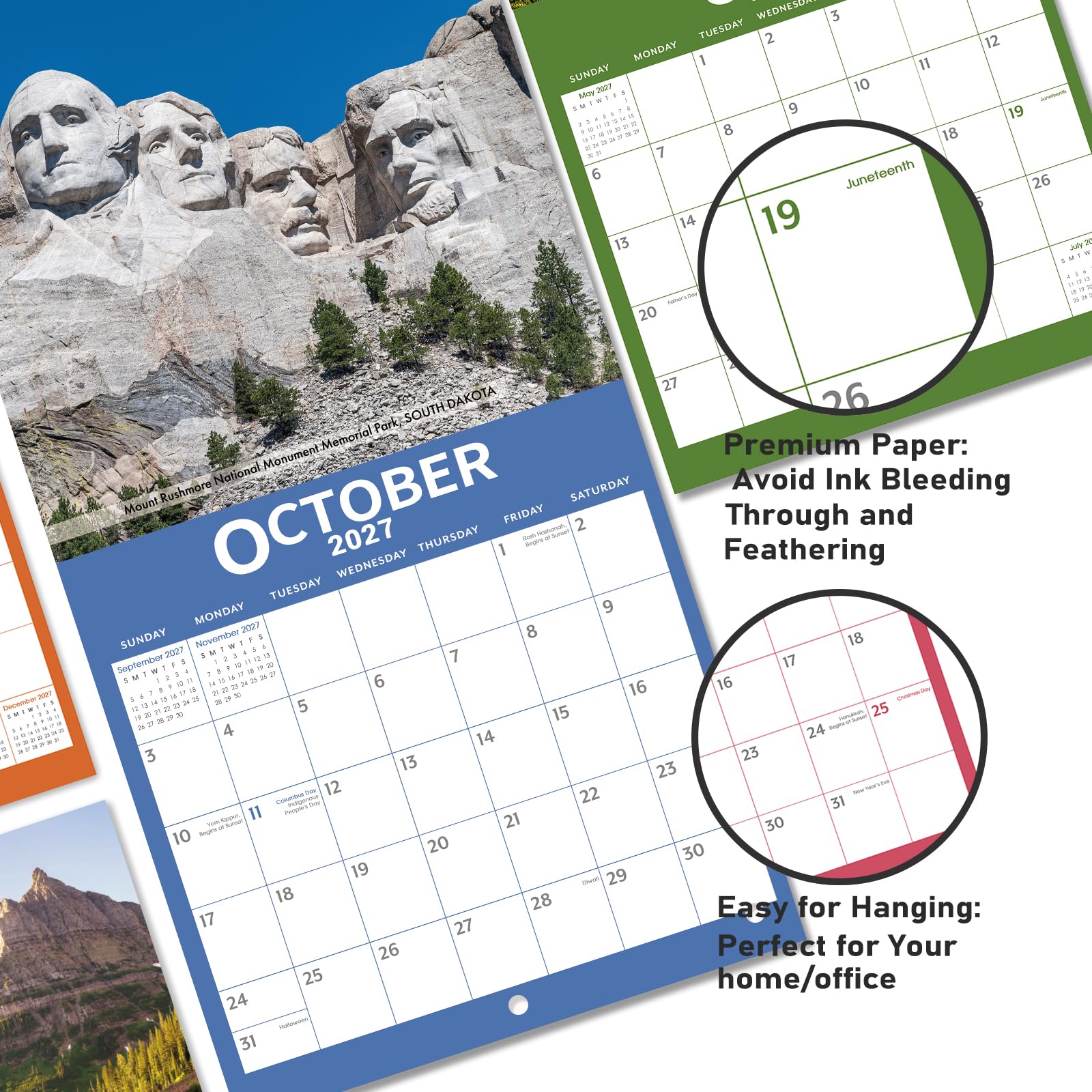 2026 Calendar, National Parks Wall Calendar 2026, Jan. 2026 - Dec. 2026, 12" X 24" (Open), 2026 Wall Calendar 12 Months With Thick Paper - View #11
