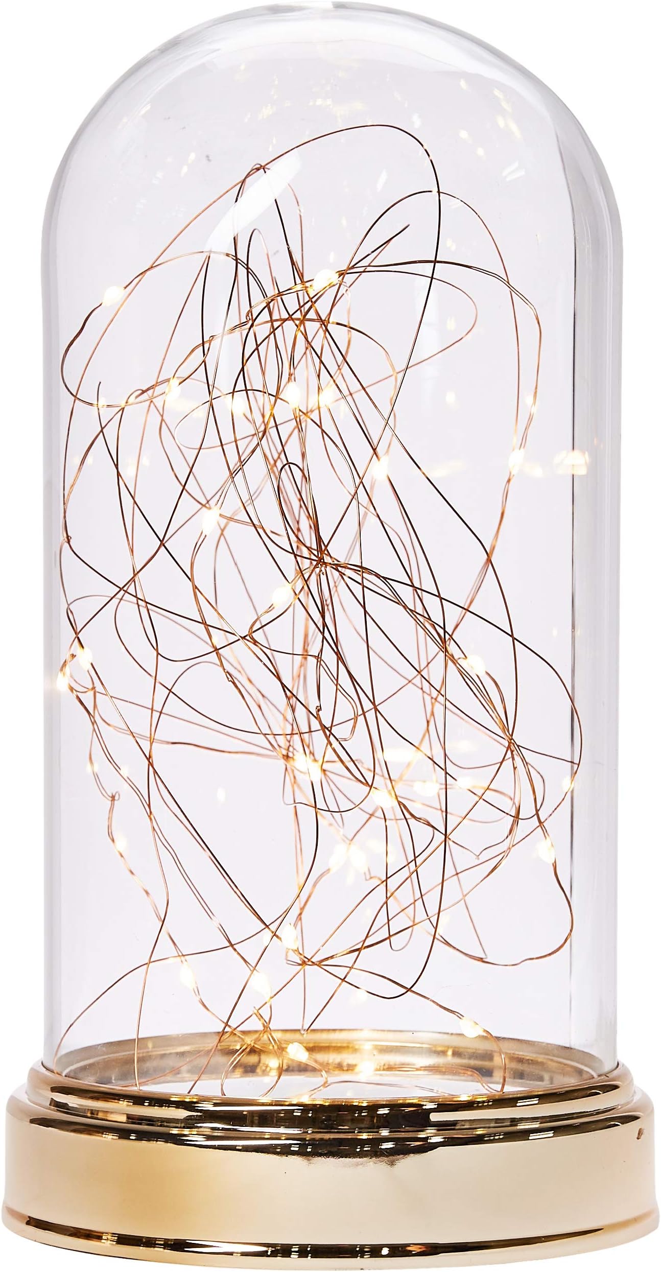 Everlasting Glow 93362 Copper Clear Cloche, 5.5" L x 5.5" W x 10.25" H, 4 Piece