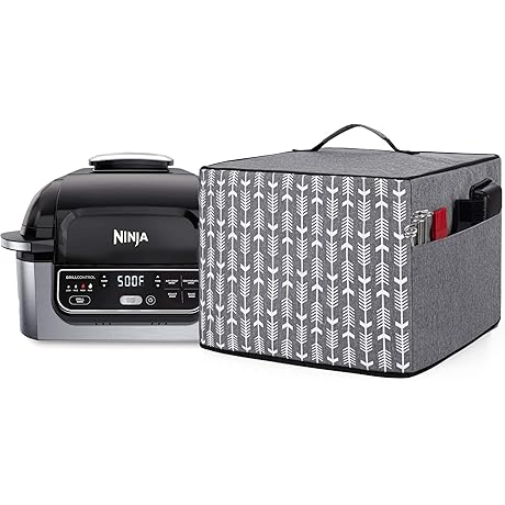Ninja Foodi Grill Cover - Heavy Duty, Waterproof Protection with Storage Pockets