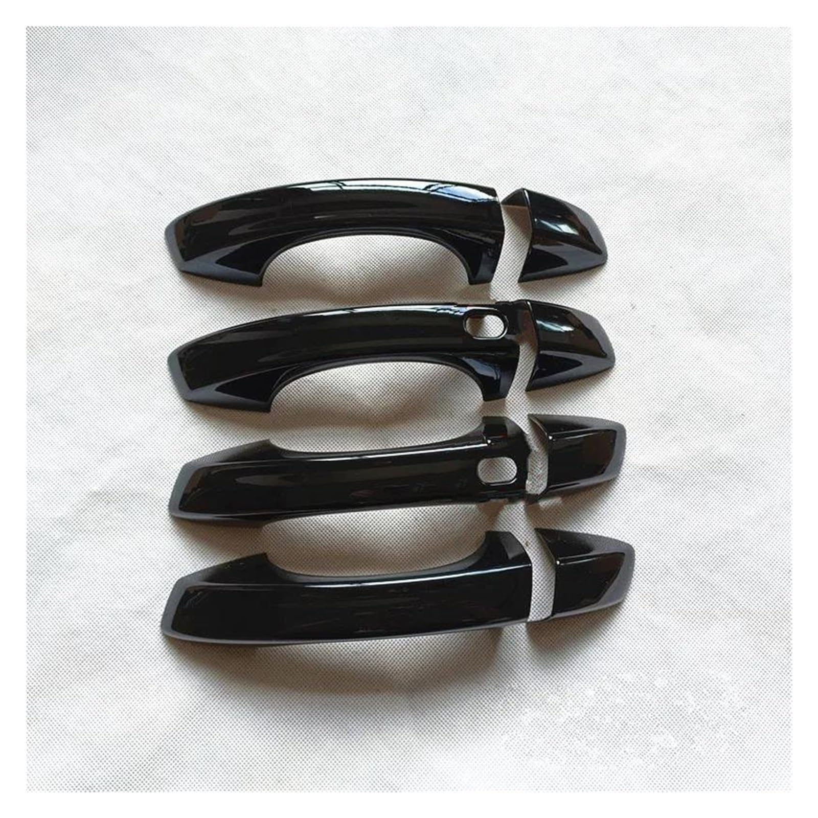 KJHOPY Car Door Handle Cover Trim Plastic Gloss Black for Seat for Ibiza 6F MK5 FR 2018 2019 2020-2025(Style 2)