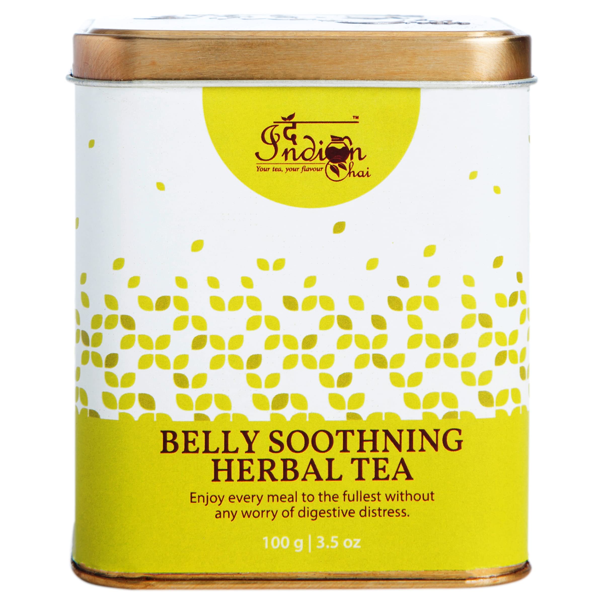 The Indian Chai - Belly Soothing Herbal Tea 100g with Peppermint, Chamomile, Fennel, Calendula etc for Digestion and Weight Loss (B01N0XP8VG) Amazon Price History, Amazon Price Tracker